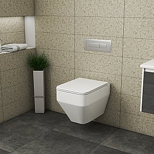 Унитаз Owl 1975 Eld Ruta-H безободковый, с крышкой микролифт купить в интернет-магазине Sanbest