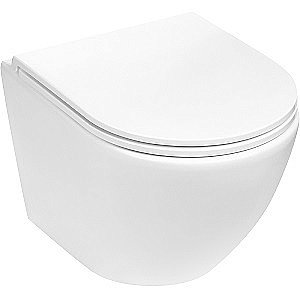 Унитаз с инсталляцией WeltWasser BAMBERG 525+MERZBACH 043 MT-WT+BAMBERG CR белый матовый/кнопка хром, безободковый, с крышкой микролифт, слив торнадо купить в интернет-магазине Sanbest