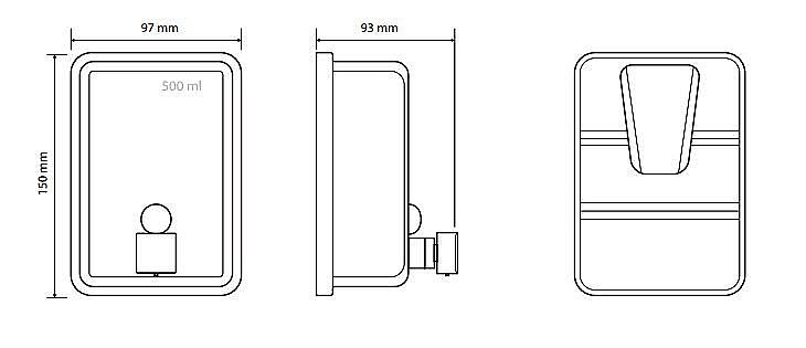 Диспенсер Bemeta Hotel 105109025 матовый хром купить в интернет-магазине сантехники Sanbest