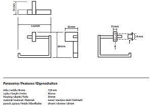 Держатель для туалетной бумаги Bemeta Gamma 145812022 купить в интернет-магазине сантехники Sanbest