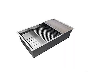 Кухонная мойка Paulmark NEXT-MULTI SINK 74 PM787445-BS нержавеющая сталь купить в интернет-магазине сантехники Sanbest