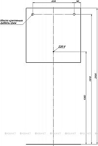 Зеркало LED Aquanet Гласс 274016 80 белый в ванную от интернет-магазине сантехники Sanbest