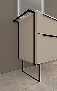 Тумба с раковиной Cezares URBAN 120 55162 120 Spatolato bianco для ванной в интернет-магазине Sanbest