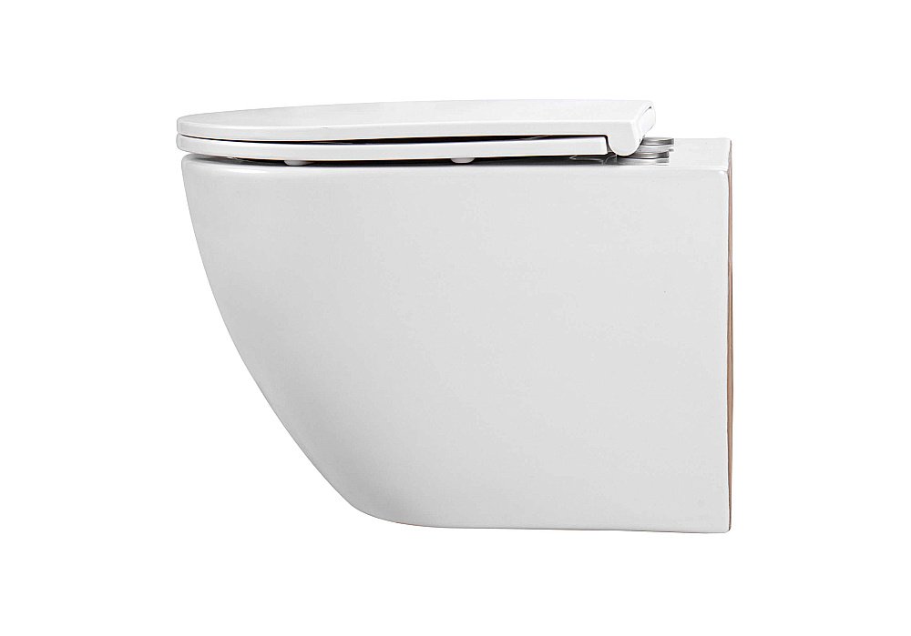 Унитаз подвесной Aquatek Европа AQ1900T-00 белый, с крышкой микролифт, безободковый, слив-торнадо купить в интернет-магазине Sanbest
