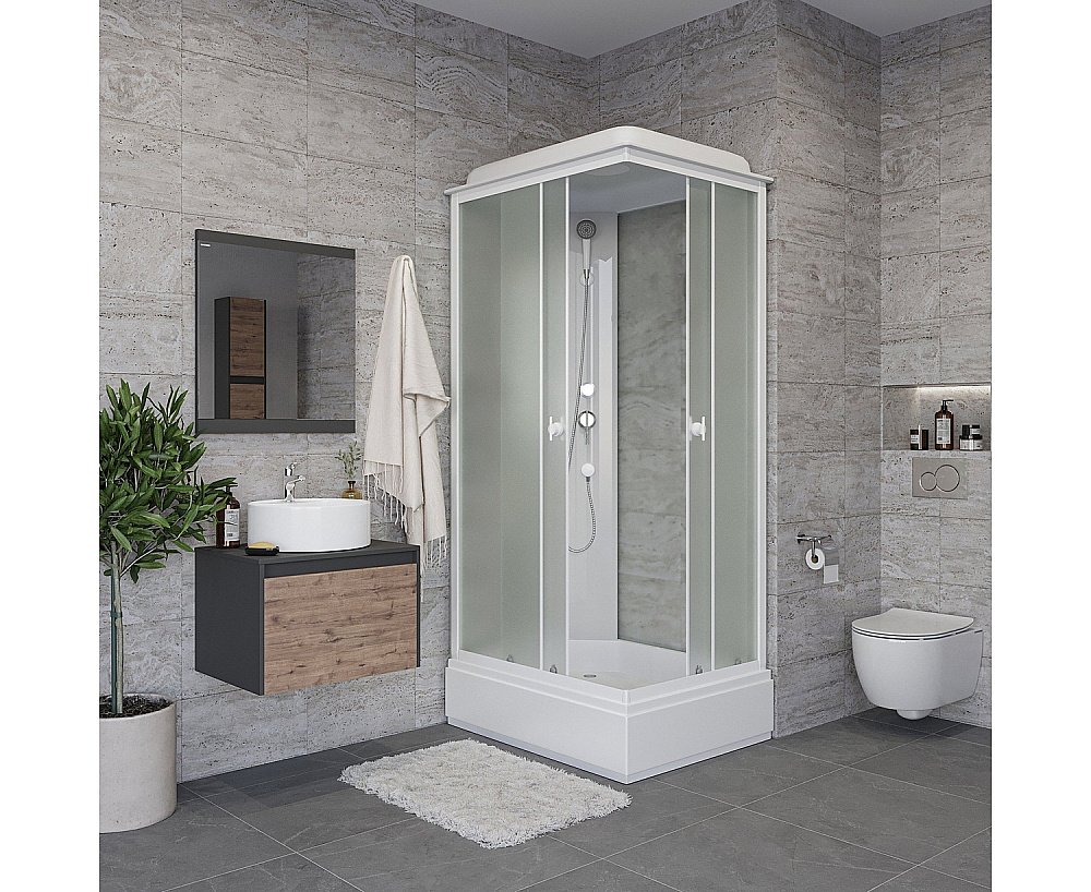 Душевая кабина Niagara Promo P100/80/26Q/MT 100х80 купить в интернет-магазине Sanbest