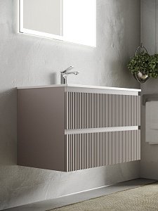 Тумба с раковиной Sancos SNOB R SNR100SM L/R 100 Doha Soft для ванной в интернет-магазине Sanbest