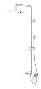 Душевая система Boheme Qubic 478-MW белая матовая купить в интернет-магазине сантехники Sanbest