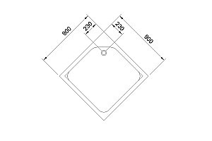 Душевой поддон Royal Bath HP 90 купить в интернет-магазине Sanbest