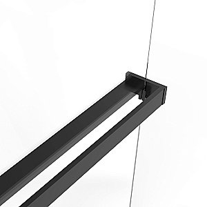 Душевая перегородка Vincea Walk-In VSW-1HR110CLB 110x200 профиль черный/стекло прозрачное купить в интернет-магазине Sanbest