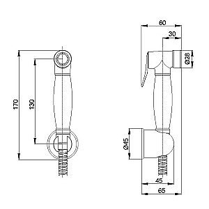 Гигиенический душ Veragio KIT 30815 бронза купить в интернет-магазине сантехники Sanbest