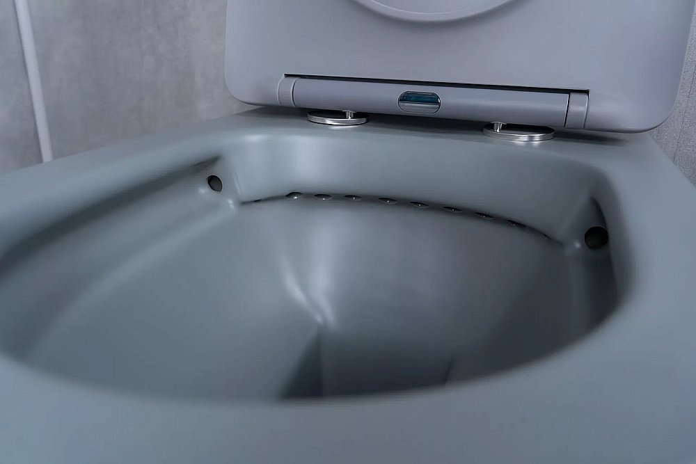 Унитаз подвесной Gid Tr2130gm серый матовый, с крышкой микролифт, безободковый купить в интернет-магазине Sanbest