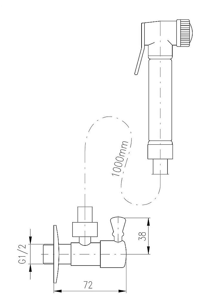 Гигенический душ Rav-Slezak SK6605-1SM (MK548SM) бронза купить в интернет-магазине сантехники Sanbest