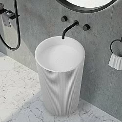 Раковина ABBER Stein AS2501-H белая матовая купить в интернет-магазине Sanbest