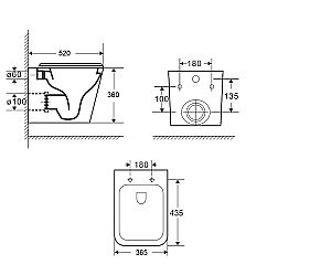 Унитаз подвесной Niagara Atrio NG-9303 белый, с крышкой микролифт, безободковый купить в интернет-магазине Sanbest
