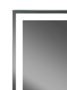 Зеркальный шкаф с подсветкой Art&Max TECHNO AM-Tec-1000-800-2D-F-Nero купить в интернет-магазине сантехники Sanbest