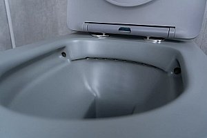 Унитаз подвесной Gid Tr2130gm серый матовый, с крышкой микролифт, безободковый купить в интернет-магазине Sanbest