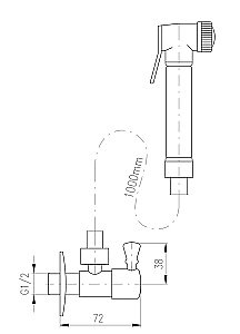 Гигенический душ Rav-Slezak SK6605-1SM (MK548SM) бронза купить в интернет-магазине сантехники Sanbest