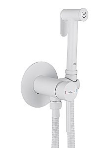 Смеситель с гигиеническим душем встраиваемый WONZON & WOGHAND STICK, Белый матовый (WW-88829902-MW) купить в интернет-магазине сантехники Sanbest