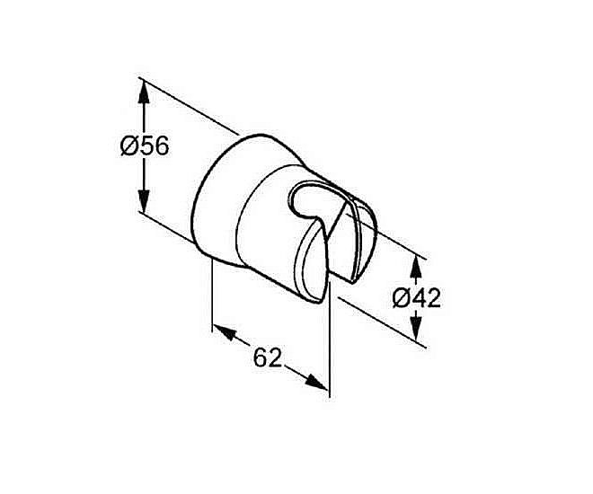 Держатель ручного душа Kludi Sirena 630504300 купить в интернет-магазине сантехники Sanbest