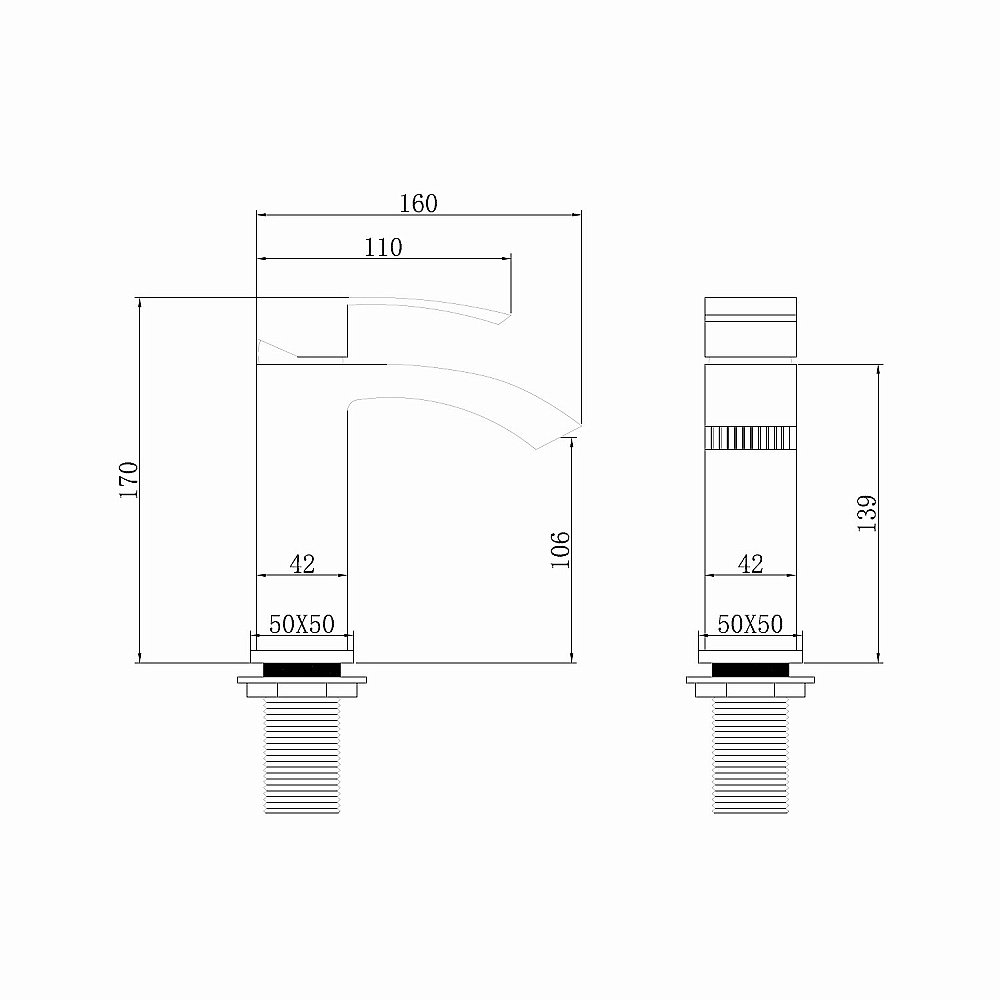 Смеситель для раковины Abber Wasserfall AF8610NG никель купить в интернет-магазине сантехники Sanbest