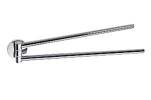 Полотенцедержатель двойной поворотный Bemeta Alfa 102404101 купить в интернет-магазине сантехники Sanbest