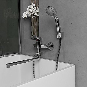 Смеситель для ванны PAINI Smile 39CR112P19CAKM хром купить в интернет-магазине сантехники Sanbest