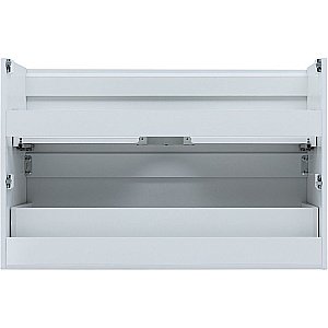 Тумба Aquanet Джейн 100 313288 с раковиной Flat 100 254365 белая матовая для ванной в интернет-магазине Sanbest