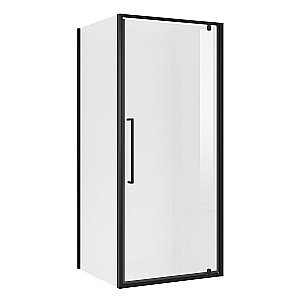 Душевой уголок Niagara Nova NG-85-9AB/NG-A90B-34 90х90 стекло прозрачное/профиль черный матовый купить в интернет-магазине Sanbest