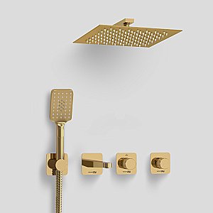 Душевая система WasserKRAFT Ems A7651.304.305.183.256.280.197.346 золото глянцевое купить в интернет-магазине сантехники Sanbest