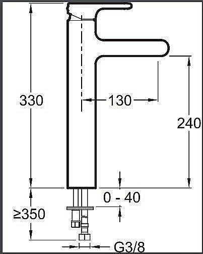 Cмеситель для раковины Jacob Delafon SINGULIER E10861-CP купить в интернет-магазине сантехники Sanbest