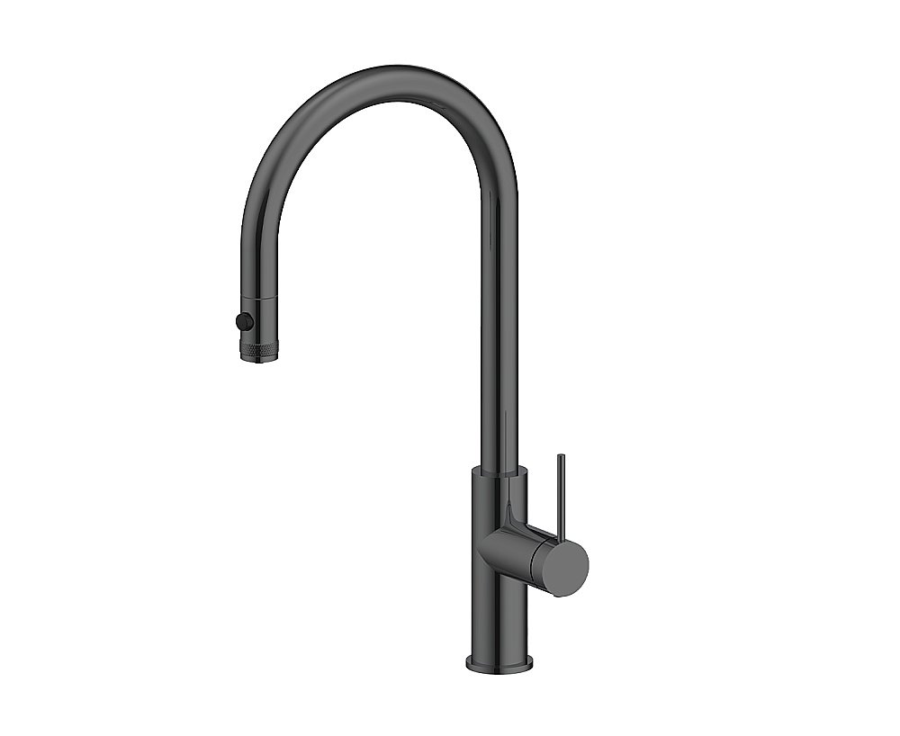 Смеситель для кухни Paulmark Galant Ga213077-GM вороненая сталь купить в интернет-магазине сантехники Sanbest