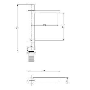 Смеситель для раковины Abber Rund AF8711B черный матовый купить в интернет-магазине сантехники Sanbest