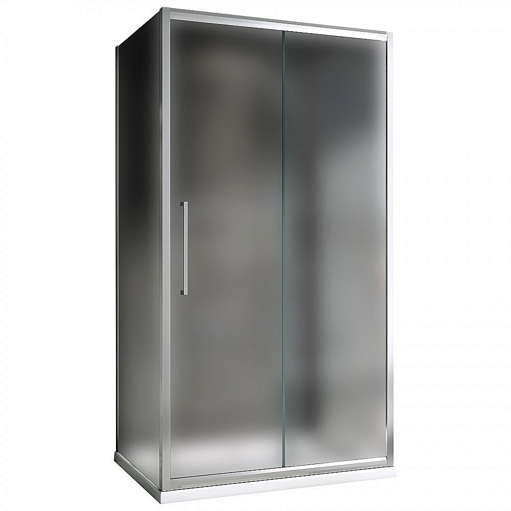 Душевой уголок ABBER Schwarzer Diamant AG30170MH-S100M-S100M 170x100 стекло матовое/профиль хром купить в интернет-магазине Sanbest