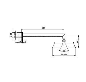 Верхний душ Cisal Cherie DS01360021 купить в интернет-магазине сантехники Sanbest