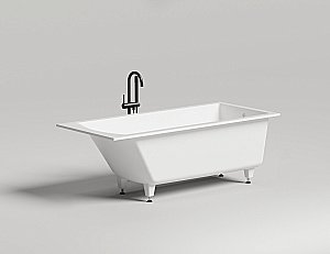 Ванна Salini Cascata S-Sense 170x75 104113MF светлые оттенки RAL матовая купить в интернет-магазине Sanbest
