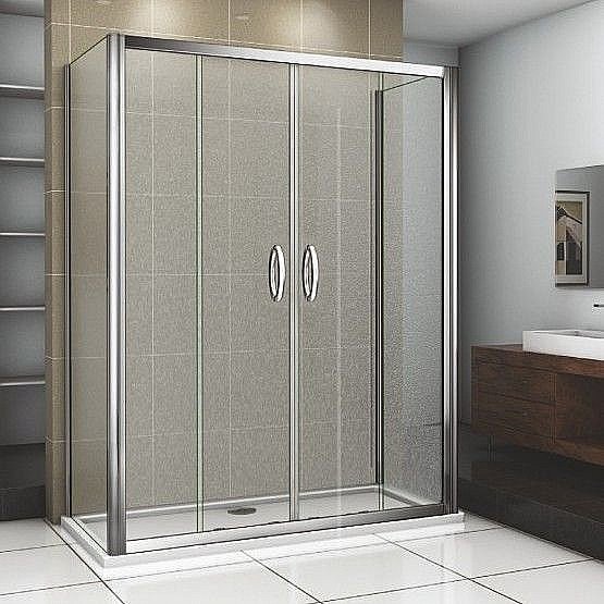 Душевой уголок Good Door Infinity WTW-TD+SP+SP 160х80 стекло матовое/профиль хром купить в интернет-магазине Sanbest