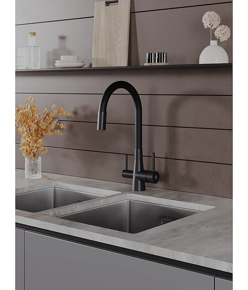 Смеситель для кухни Agger Elegant A3230344 черный матовый купить в интернет-магазине сантехники Sanbest