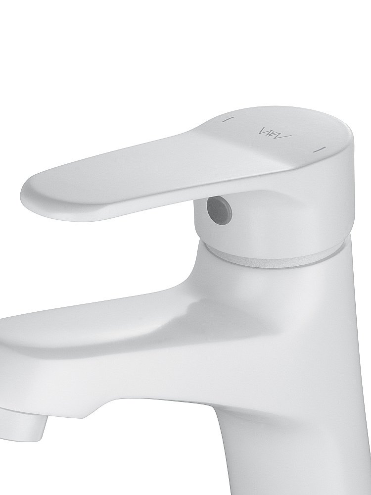 Смеситель для раковины WONZON & WOGHAND WW-A40212-MW белый матовый купить в интернет-магазине сантехники Sanbest