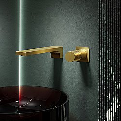 Смеситель для раковины Vincea Domus VBFW-5DM01BG встраиваемый, брашированное золото купить в интернет-магазине сантехники Sanbest