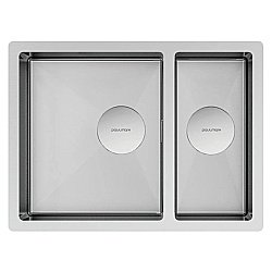 Кухонная мойка Paulmark Next 58/2S PM225844-BS серая купить в интернет-магазине сантехники Sanbest