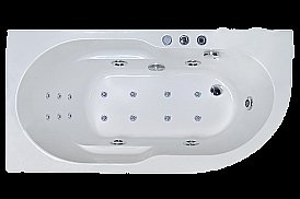 Гидромассажная ванна Royal Bath Azur De Luxe 160x80 левая купить в интернет-магазине сантехники Sanbest