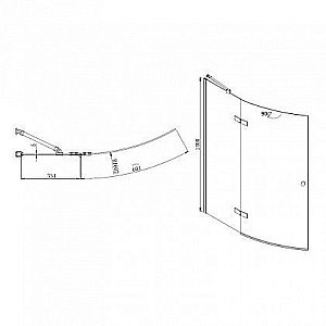 Шторка для ванны Mayorca Aquanet Beta 3 NF7221-1 hinge купить в интернет-магазине Sanbest