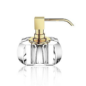 Дозатор для мыла Decor Walther Kristall SSP кристальный, золотой купить в интернет-магазине сантехники Sanbest