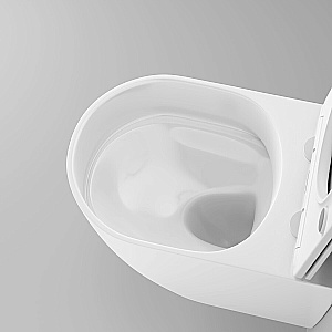 Унитаз подвесной Grossman Thin Rim GR-5601S белый, безободковый, с крышкой микролифт купить в интернет-магазине Sanbest