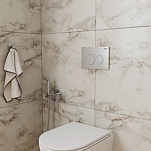 Кнопка для инсталляции D&K Bayern DB1529002.2 матовый хром купить в интернет-магазине сантехники Sanbest