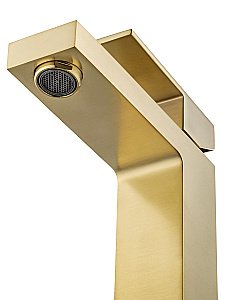 Смеситель для раковины WONZON & WOGHAND CUBE, Брашированное золото (WW-88139016-BG) купить в интернет-магазине сантехники Sanbest