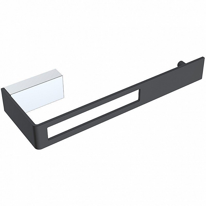 Полотенцедержатель Boheme Q 10945-CR-B черный/хром купить в интернет-магазине сантехники Sanbest