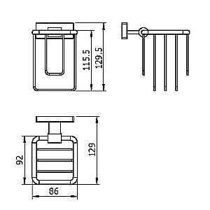 Держатель для освежителя воздуха Langberger Alster 10974A купить в интернет-магазине сантехники Sanbest