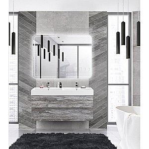 Тумба с раковиной Cezares Molveno 46 120 Legno Grigio для ванной в интернет-магазине Sanbest