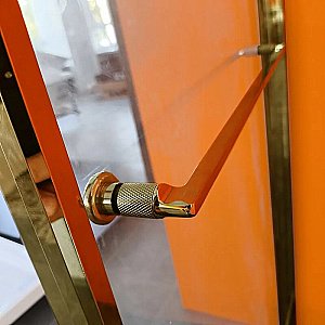 Душевой уголок Радомир Дария PN 120x80 профиль матовое золото/стекло прозрачное купить в интернет-магазине Sanbest